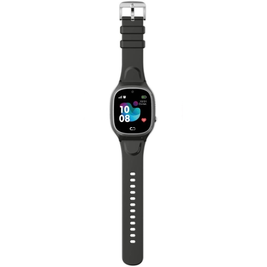 Aligator AW11BK - Relógio inteligente Watch Junior 2 450 mAh IP67 Wi‑Fi preto