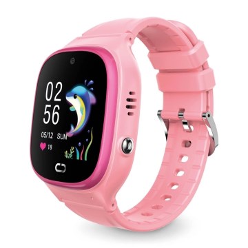 Aligator AW11PK - Relógio inteligente Watch Junior 2 450 mAh IP67 Wi-Fi rosa