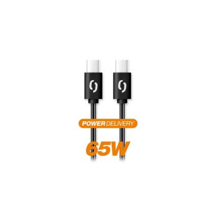 Aligator DATKP48 - cabo USB-C / USB-C 65W Power Delivery 1,5m preto