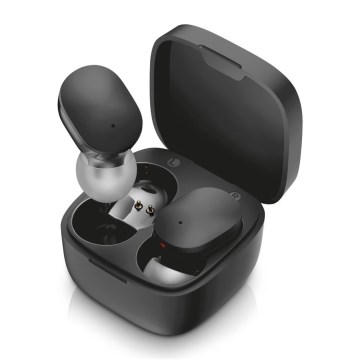 Aligator TWS05 - Auriculares sem fios Pods LITE 200 mAh + 2x 30 mAh pretos