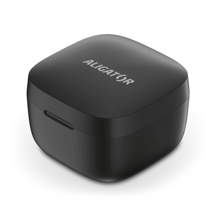 Aligator TWS05 - Auriculares sem fios Pods LITE 200 mAh + 2x 30 mAh pretos