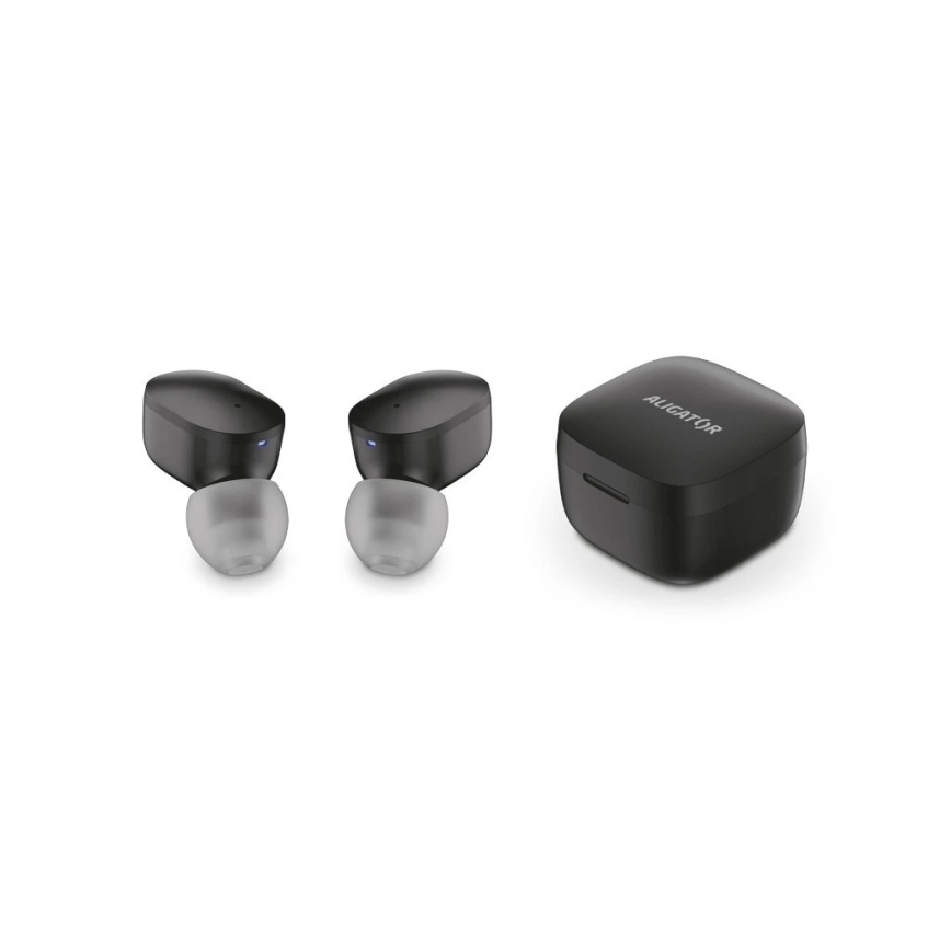 Aligator TWS05 - Auriculares sem fios Pods LITE 200 mAh + 2x 30 mAh pretos