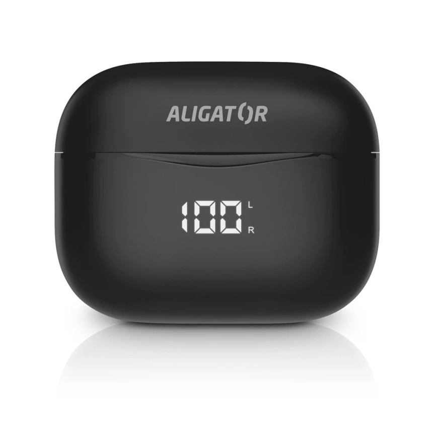 Aligator TWS06 - Auscultadores sem fios Pods PRO 3 200 mAh + 2x 30 mAh pretos