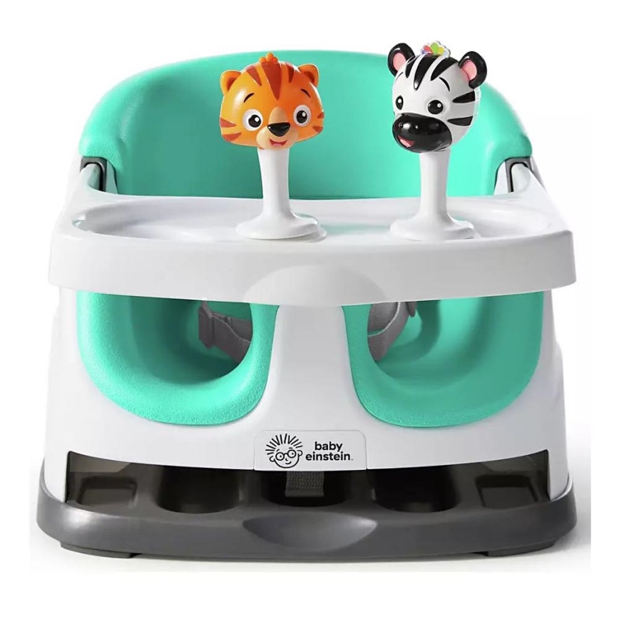 Almofada de cadeira de refeição com 2 brinquedos 2em1 DINE&DISCOVER