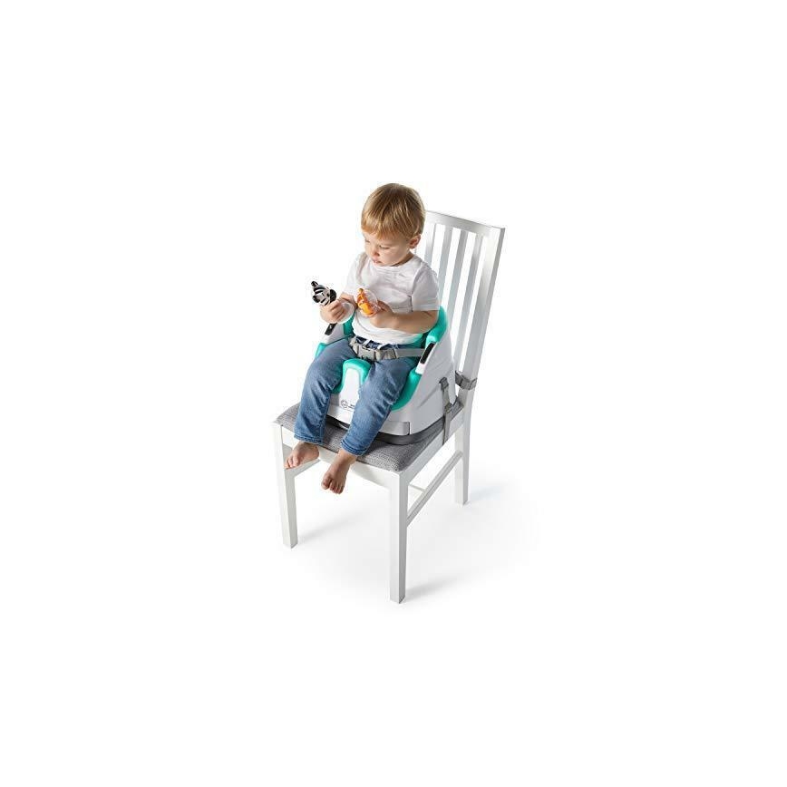 Almofada de cadeira de refeição com 2 brinquedos 2em1 DINE&DISCOVER