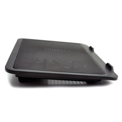 Almofada de refrigeração para portátil 1x ventoinha 1xUSB preta
