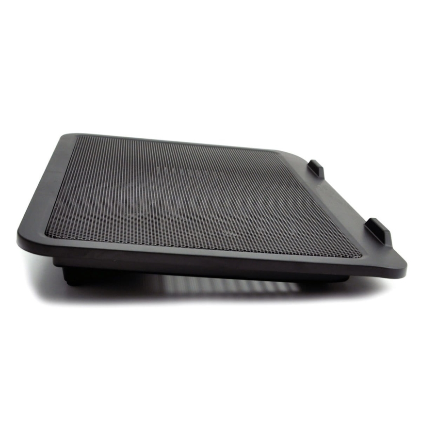 Almofada de refrigeração para portátil 1x ventoinha 1xUSB preta