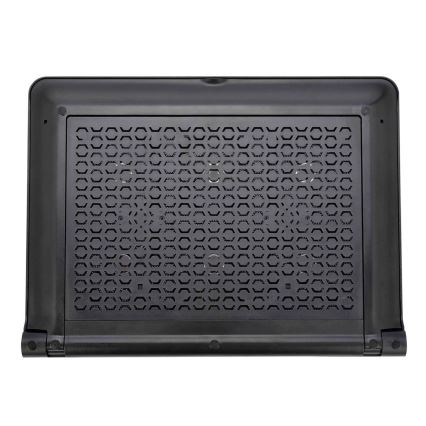 Almofada de refrigeração para portátil 6x ventoinha 2xUSB preta