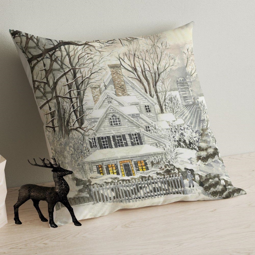 Almofada decorativa 43x43 cm bege