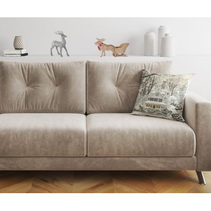 Almofada decorativa 43x43 cm bege