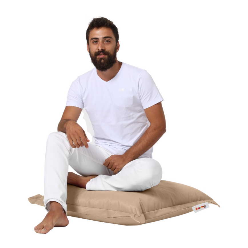 Almofada para chão 70x70 cm bege