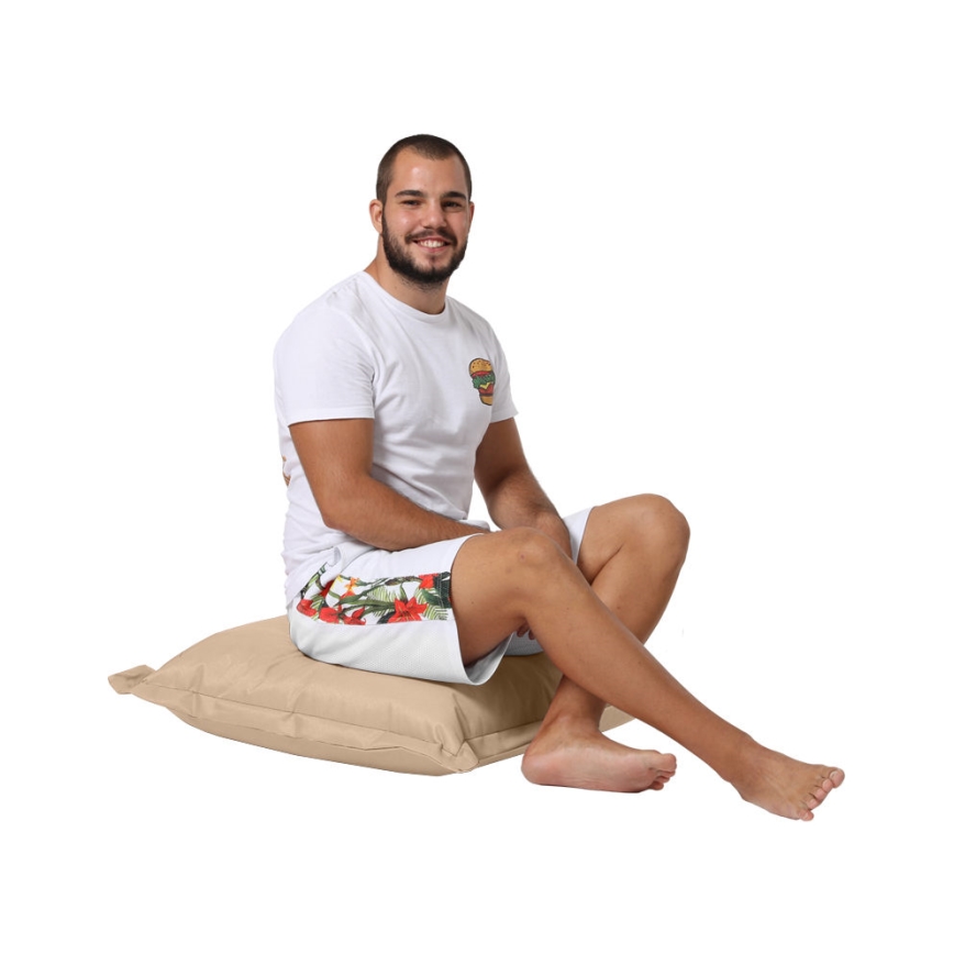 Almofada para chão 70x70 cm bege