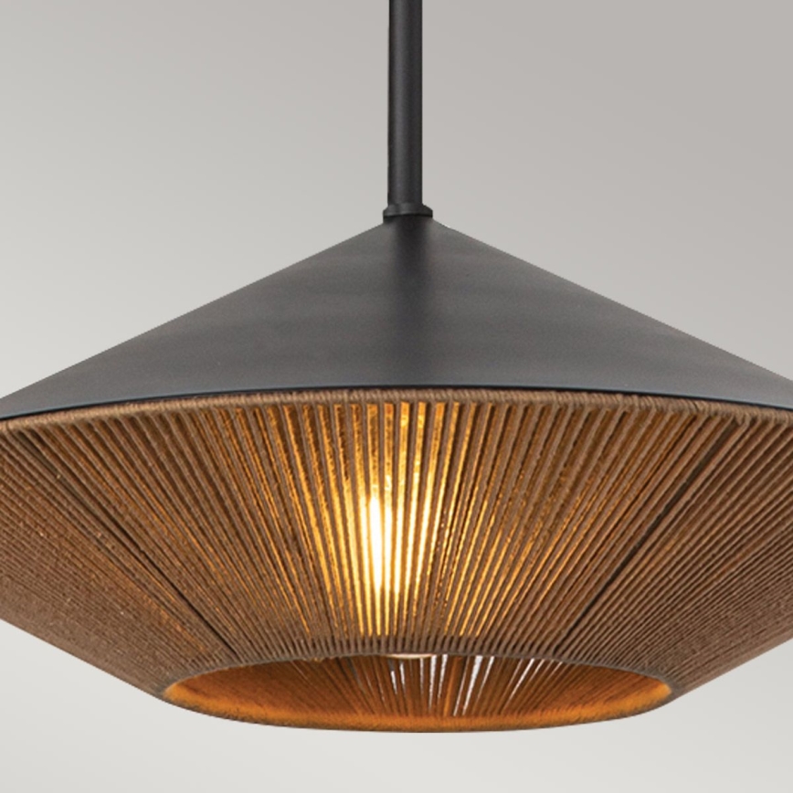 Alora Mood - Candeeiro suspenso DAPHNE 1xE27/60W/230V diâmetro 38,1 cm preto