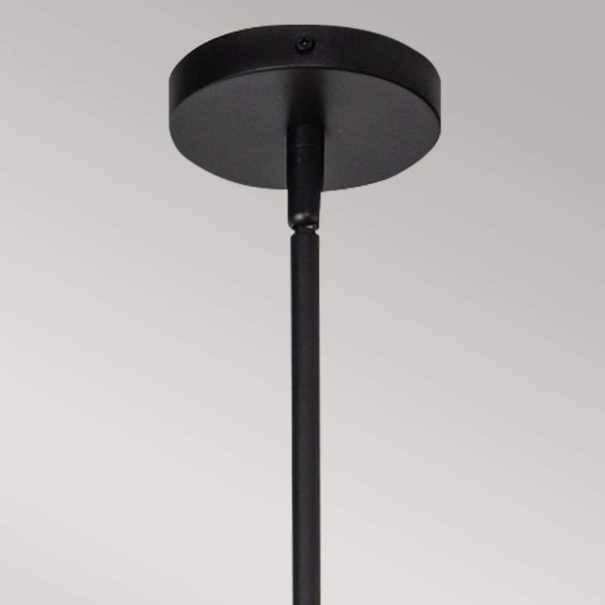Alora Mood - Lustre em haste DAPHNE 1xE27/60W/230V diâmetro 18,1 cm preto/castanho