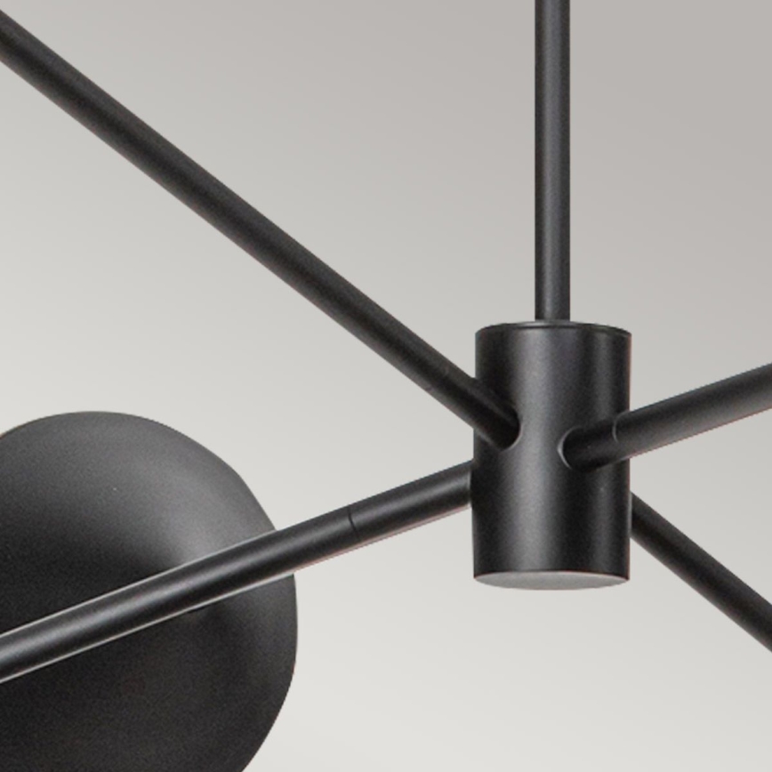 Alora Mood - Lustre de haste DAPHNE 6xE14/40W/230V preto/castanho