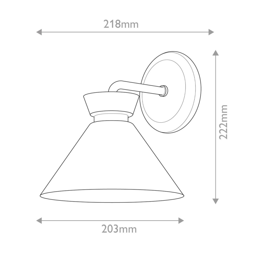 Alora Mood - Aplique de parede HALSTON 1xE14/40W/230V dourado