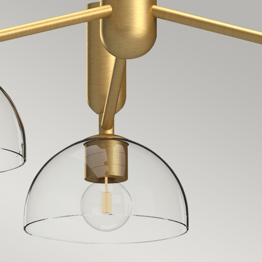 Alora Mood - Candeeiro suspenso JUDE 3xE27/60W/230V diâmetro 96,8 cm latão