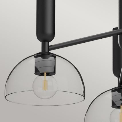 Alora Mood - Lustre de haste JUDE 3xE27/60W/230V preto
