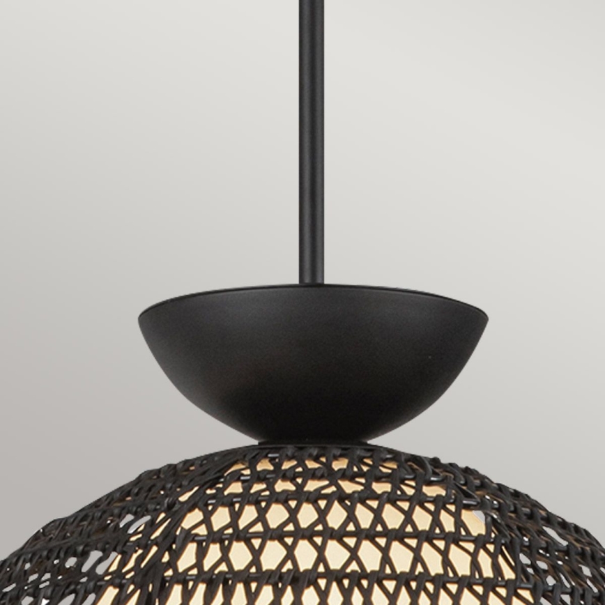 Alora Mood - Lustre em haste PERTH 1xE27/60W/230V Ø 37,5 cm, preto