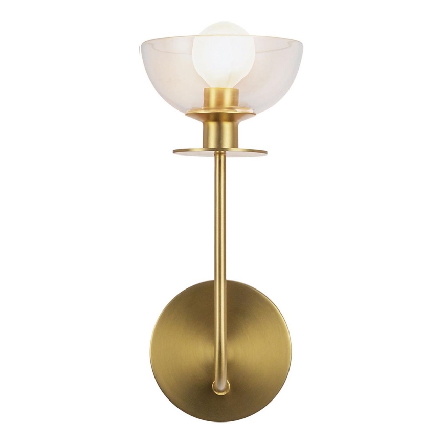 Alora Mood ALM-SYLVIA-1WB-BG-CL - Aplique de parede SYLVIA 1xE14/40W/230V dourado