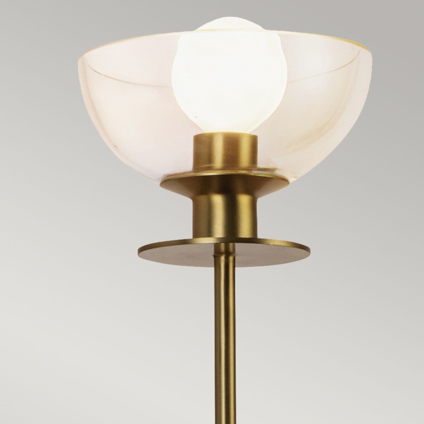Alora Mood ALM-SYLVIA-1WB-BG-CL - Aplique de parede SYLVIA 1xE14/40W/230V dourado