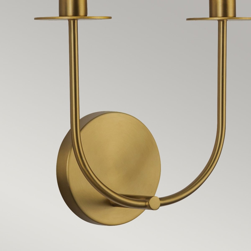 Alora Mood ALM-SYLVIA-2WB-BG-CL - Aplique de parede SYLVIA 2xE14/40W/230V dourado