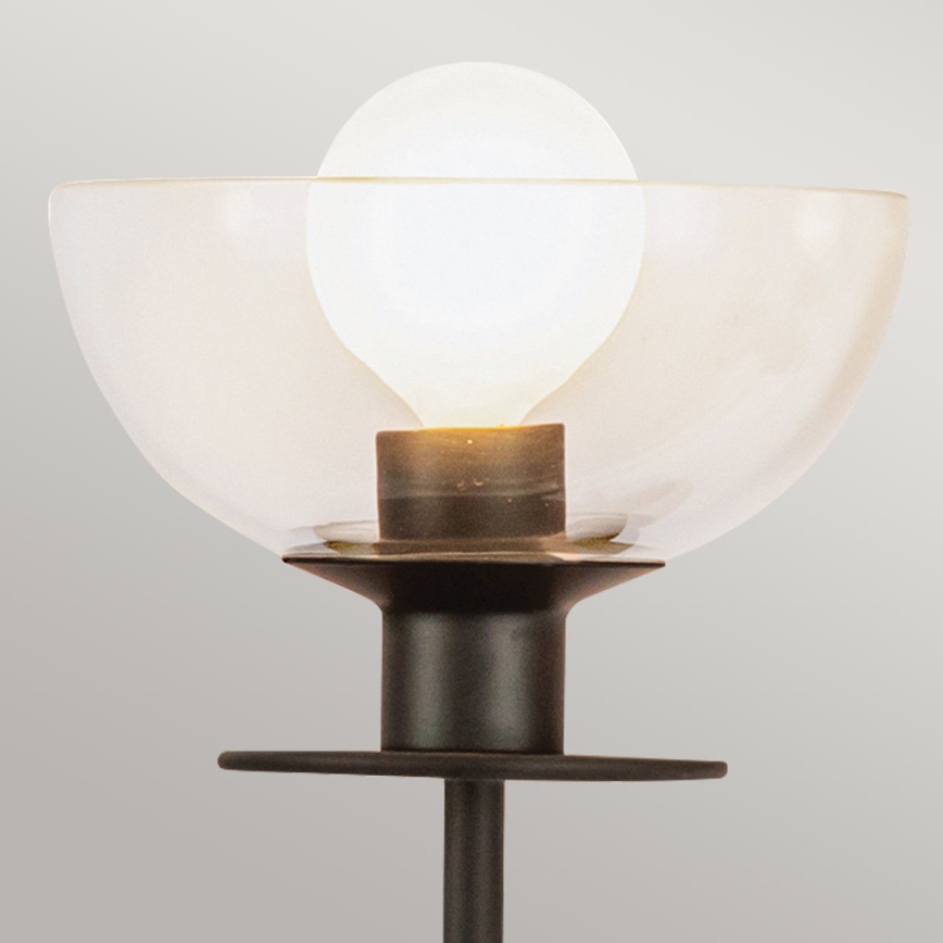 Alora Mood ALM-SYLVIA-2WB-BK-CL - Aplique de parede SYLVIA 2xE14/40W/230V preto