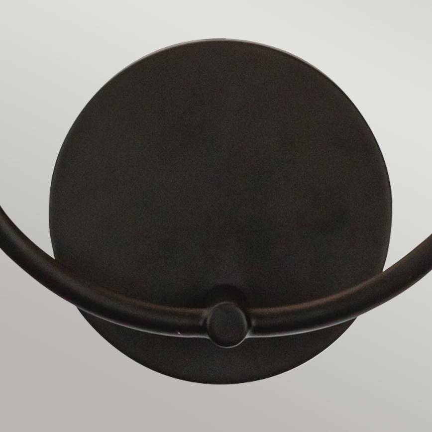 Alora Mood ALM-SYLVIA-2WB-BK-CL - Aplique de parede SYLVIA 2xE14/40W/230V preto