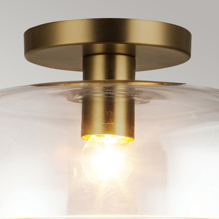 Alora Mood ALM-SYLVIA-SF-BG-CL - Candeeiro de tecto SYLVIA 1xE27/60W/230V dourado