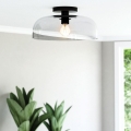 Alora Mood ALM-SYLVIA-SF-BK-CL - Candeeiro de tecto SYLVIA 1xE27/60W/230V preto