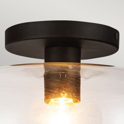 Alora Mood ALM-SYLVIA-SF-BK-CL - Candeeiro de tecto SYLVIA 1xE27/60W/230V preto