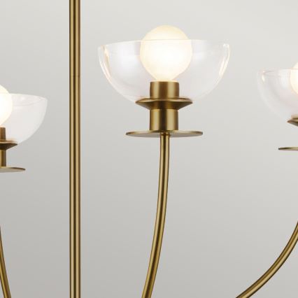Alora Mood - Lustre em haste SYLVIA 4xE14/40W/230V dourado