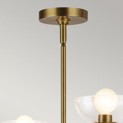 Alora Mood - Lustre em haste SYLVIA 4xE14/40W/230V dourado