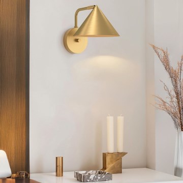 Alora Mood - Candeeiro de parede REMYCK 1xE27/60W/230V dourado