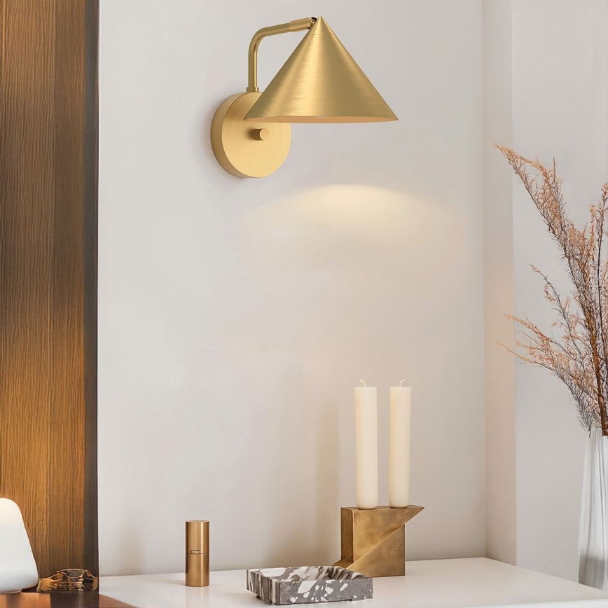 Alora Mood - Candeeiro de parede REMYCK 1xE27/60W/230V dourado