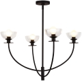 Alora Mood - Lustre de haste SYLVIA 4xE14/40W/230V preto