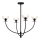 Alora Mood - Lustre de haste SYLVIA 4xE14/40W/230V preto