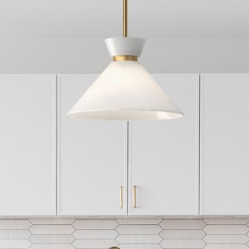 Alora Mood - Lustre em haste HALSTON 1xE27/60W/230V dourado