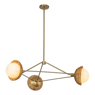Alora Mood - Lustre em haste PERTH 3xE14/40W/230V dourado