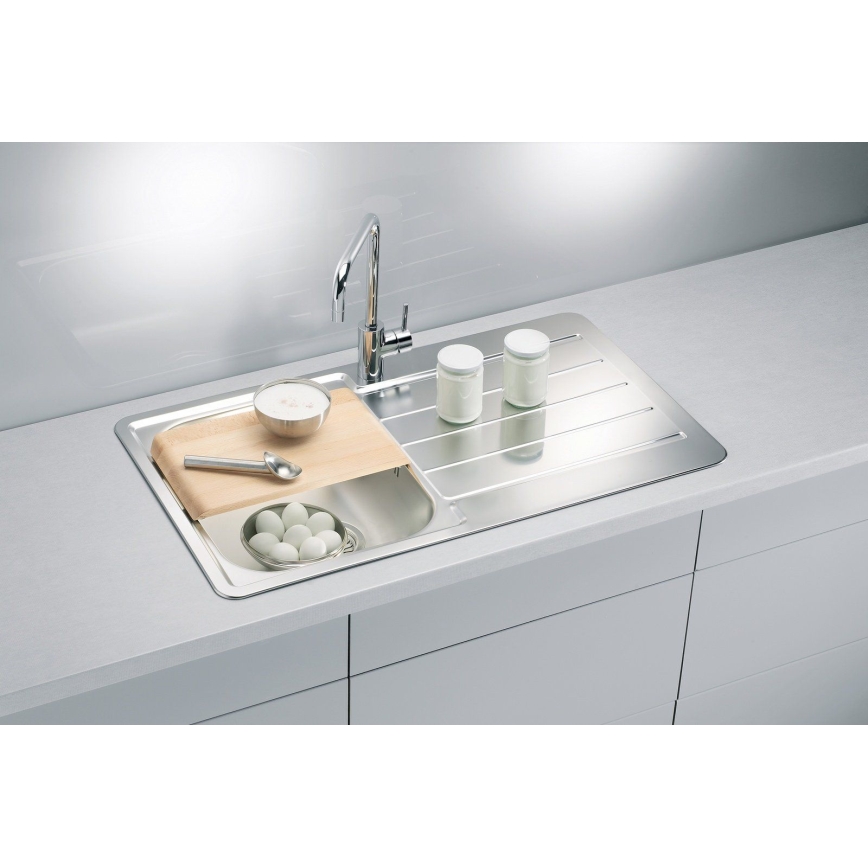 ALVEUS 1065560 - Lava-loiça de cozinha LINE 86x50 cm mate aço/cetim