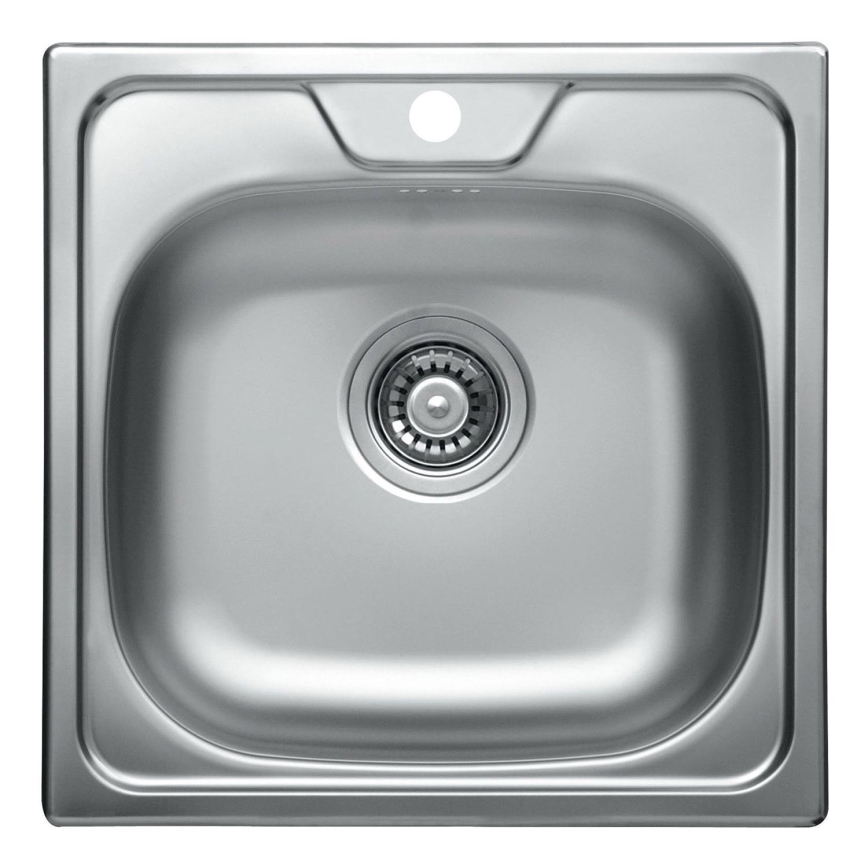 ALVEUS 1074634 - Lava-loiça de cozinha ALLUX 48x48 cm mate aço/cetim