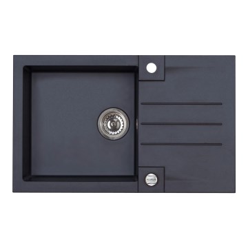ALVEUS 1090942 - Lava-loiça de cozinha ROCK 78x48 cm granito/preto