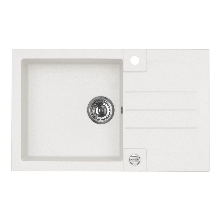 ALVEUS 1090944 - Lava-loiça de cozinha ROCK 78x48 cm granito/branco