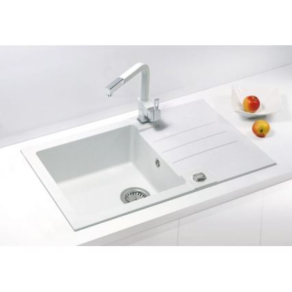 ALVEUS 1090944 - Lava-loiça de cozinha ROCK 78x48 cm granito/branco