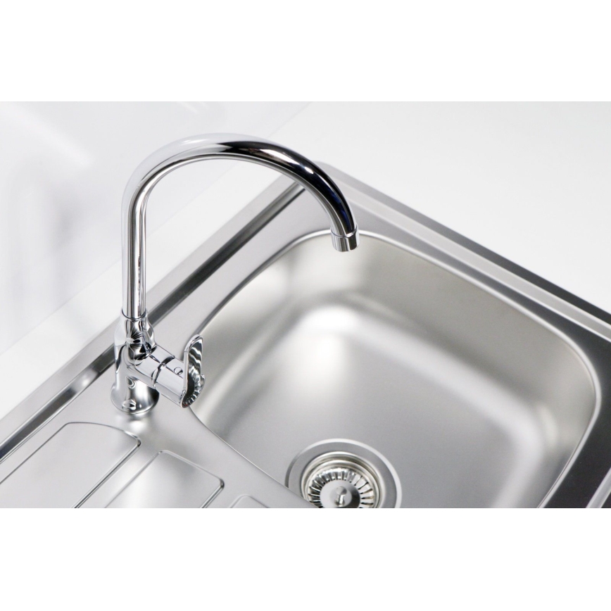 ALVEUS 1098938 - Lava-loiça de cozinha ZOOM 79x50 cm satin, para montagem superior