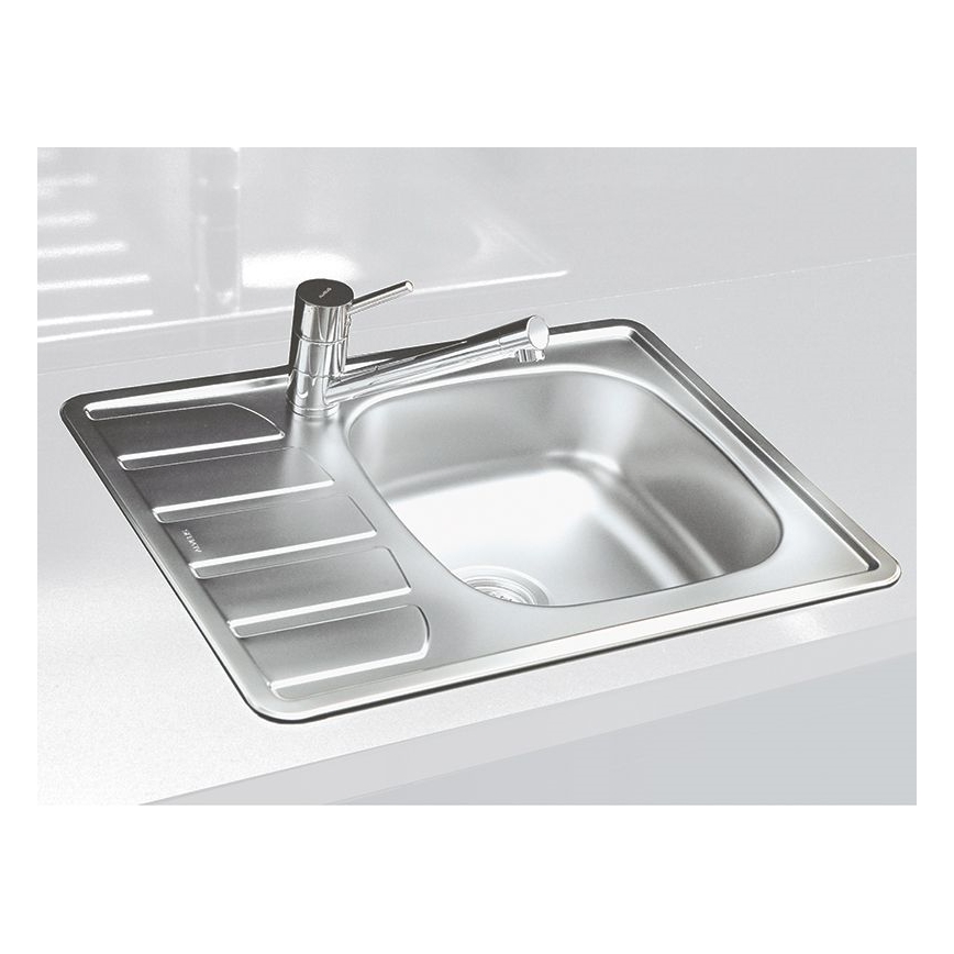 ALVEUS 1098940 - Lava-loiça de cozinha ZOOM 61,5x50 cm satin, para montagem superior