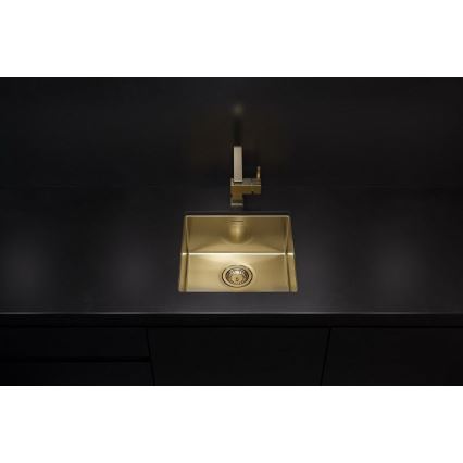 ALVEUS 1103319 - Lava-loiça de cozinha QUADRIX 45x45 cm monarch dourado