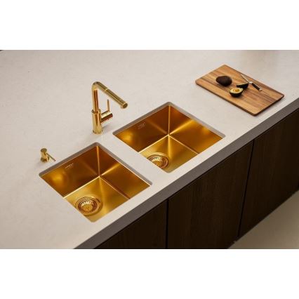 ALVEUS 1103381 - Lava-loiça de cozinha QUADRIX 45x45 cm monarch bronze