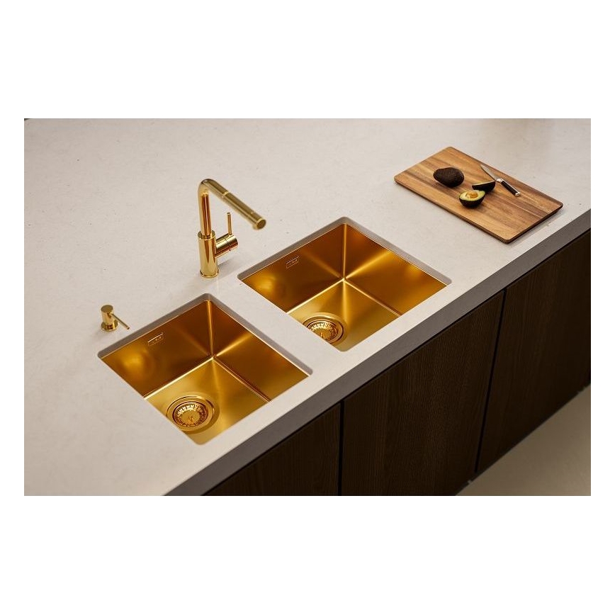 ALVEUS 1103381 - Lava-loiça de cozinha QUADRIX 45x45 cm monarch bronze