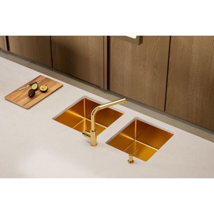 ALVEUS 1103381 - Lava-loiça de cozinha QUADRIX 45x45 cm monarch bronze